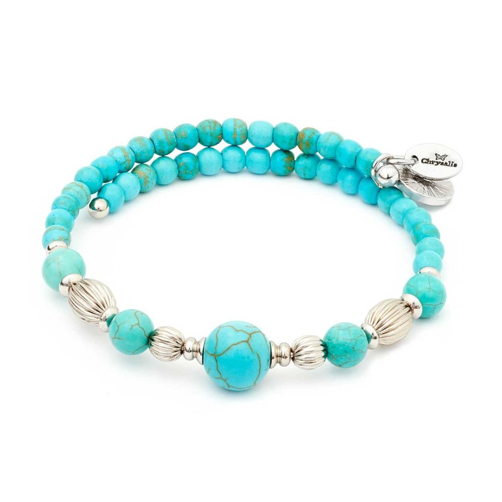Chrysalis Women's Summer Turquoise Wrap Bangle